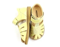 Angulus lys gul sandal glitter og lak